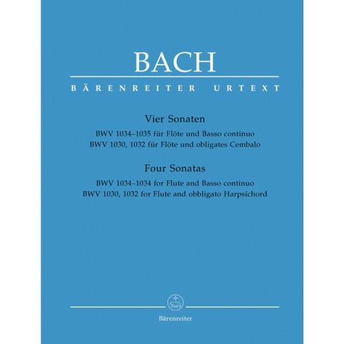 J. S. Bach - 4 sonate pentru Flaut și bas continuu - BWV 1034-1035