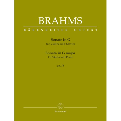 Johannes Brahms - Sonata Nr. 1 pentru vioară și pian în Sol Major, Op. 78