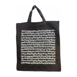 Sacoșă din material textil cu note muzicale Sacoșă din material textil cu note muzicale